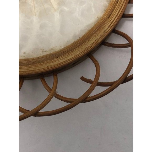 2 Vintage Wicker Butterfly Moth Boho Coasters - Picture 5 of 6